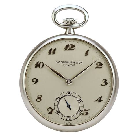 patek philippe stainless steel pocket watch